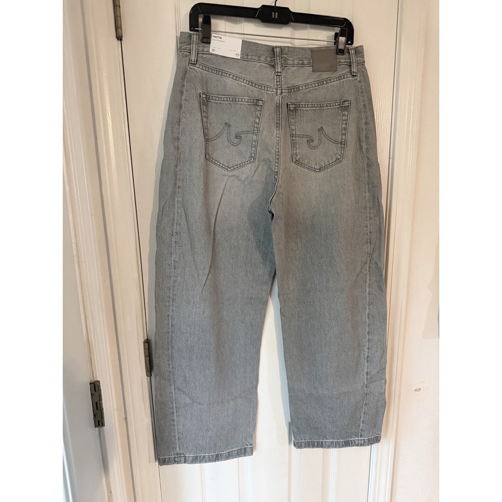 AG Hattie High Rise Barrel Jeans Al Fresco Light Wash Rigid Denim Size 29 NEW - Picture 5 of 5